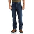 thumbnail image 1 of Carhartt Men's Full Swing Relaxed Fit Dungaree Jeans Dark Blue 40W x 30L, 1 of 7