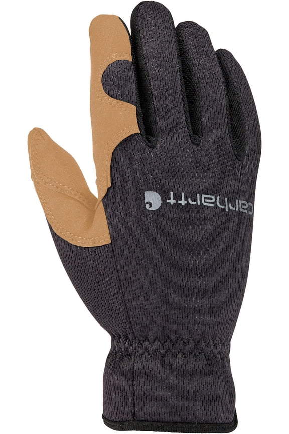 Men's High Dexterity Open Cuff Gloves (Black/Barley, L)