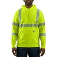 thumbnail image 1 of Carhartt Men's High-Visibility Loose Fit Midweight Class 3 Sweatshirt (Brite Lime, XXXL), 1 of 3