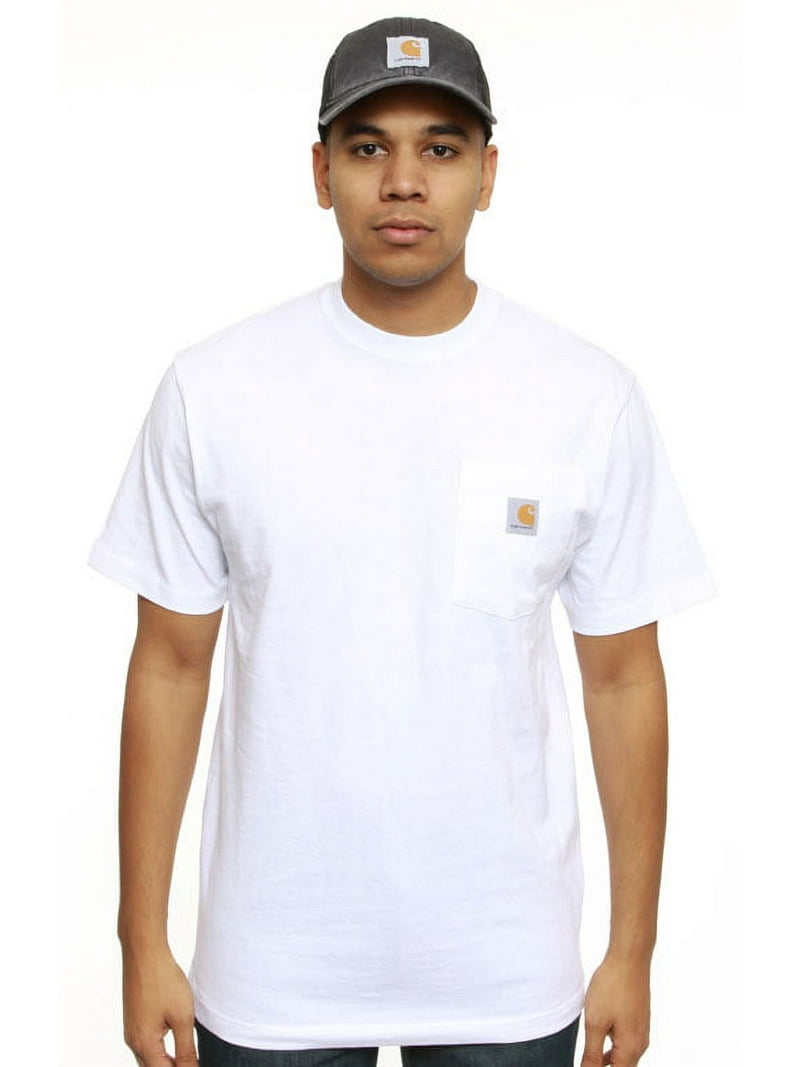 Carhartt Men's K87 Workwear Pocket Short Sleeve T-Shirt, White