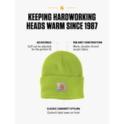 Carhartt Men's Knit Cuffed Beanie, Brite Lime, One Size J101