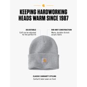Carhartt Men's Knit Cuffed Beanie, Heather Grey, One Size J101