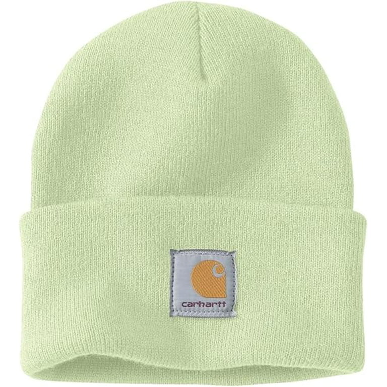 Carhartt Men s Knit Cuffed Beanie Hint Of Lime Walmart