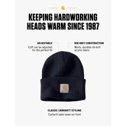 Carhartt Men's Knit Cuffed Beanie, Navy, One Size J101