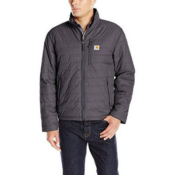 Carhartt Men's Lightweight Water Repellent Jacket with Insulated Lining, Black, L