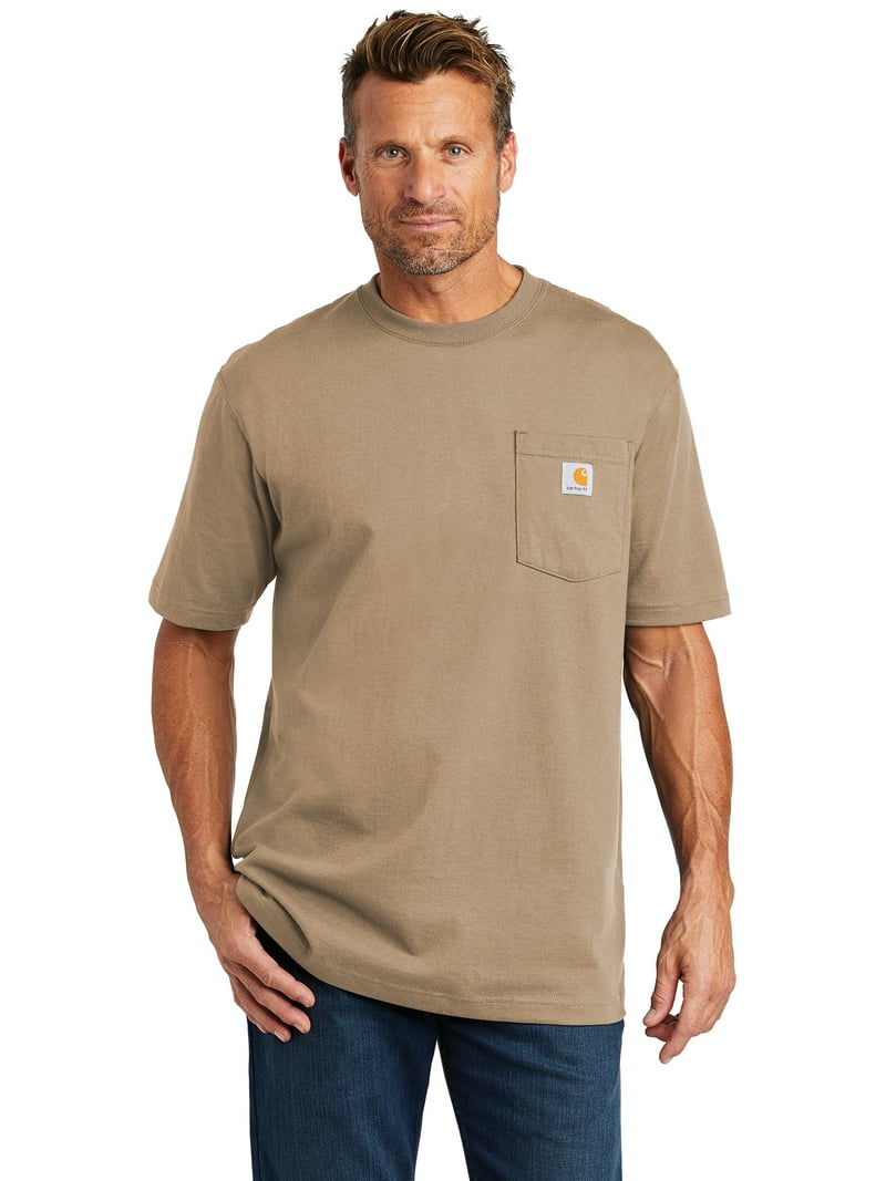 Tシャツ・カットソー Carhartt Loose Fit Heavyweight Pocket T-Shirt White Carhartt K87 WHT White Pocketed Workwear T Shirt