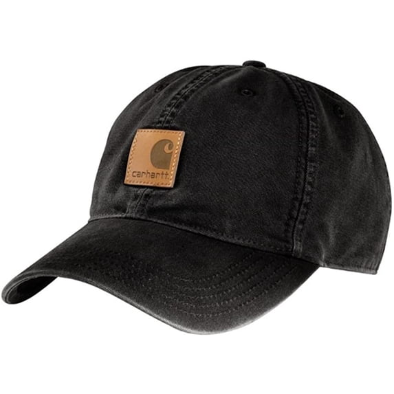 Carhartt Men's Medium Profile 100 Percent Cotton Odessa Force Cap, Black, One Size