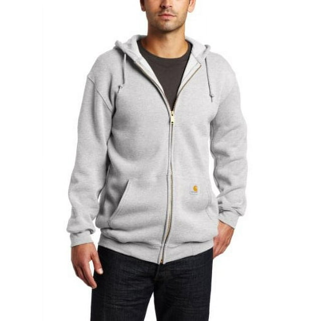 Carhartt Men's Midweight Hooded Zip Front Sweatshirt - Walmart.com