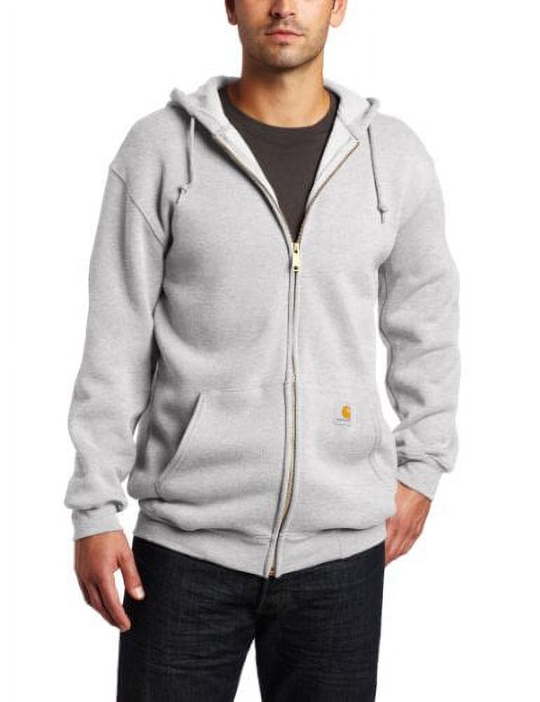 Carhartt Men's Midweight Hooded Zip Front Sweatshirt - Walmart.com