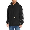 thumbnail image 1 of Carhartt Men's Midweight Signature Sleeve Logo Hooded Sweatshirt, 1 of 5