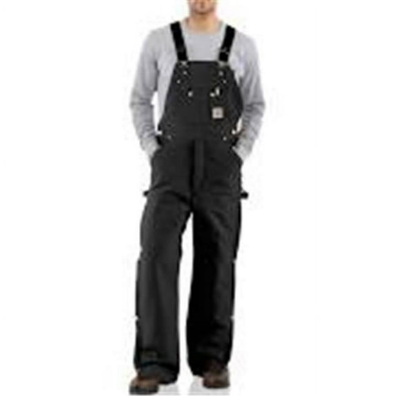Carhartt Men's Quilt Lined Zip To Thigh Bib Overall