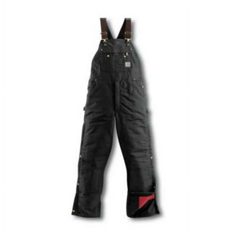 パンツ Carhartt BIB OVERALL - Black Carhartt WIP - W' Bib Overall Straight Rinsed Black - Pants