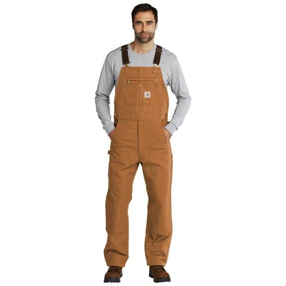 Carhartt Men's R01 Duck Canvas Unlined Bib Overalls