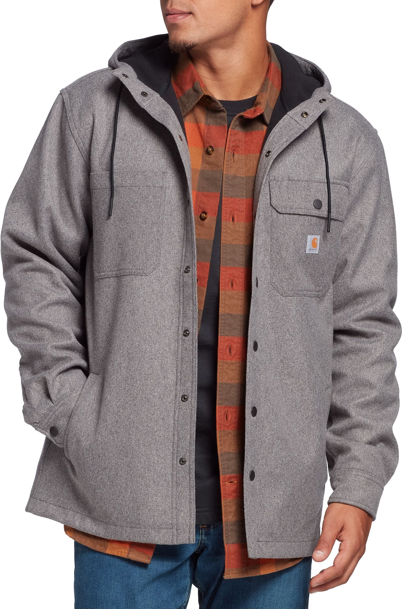 Carhartt Men's Rain Defender Relaxed Fit Heavyweight Hooded Shirt