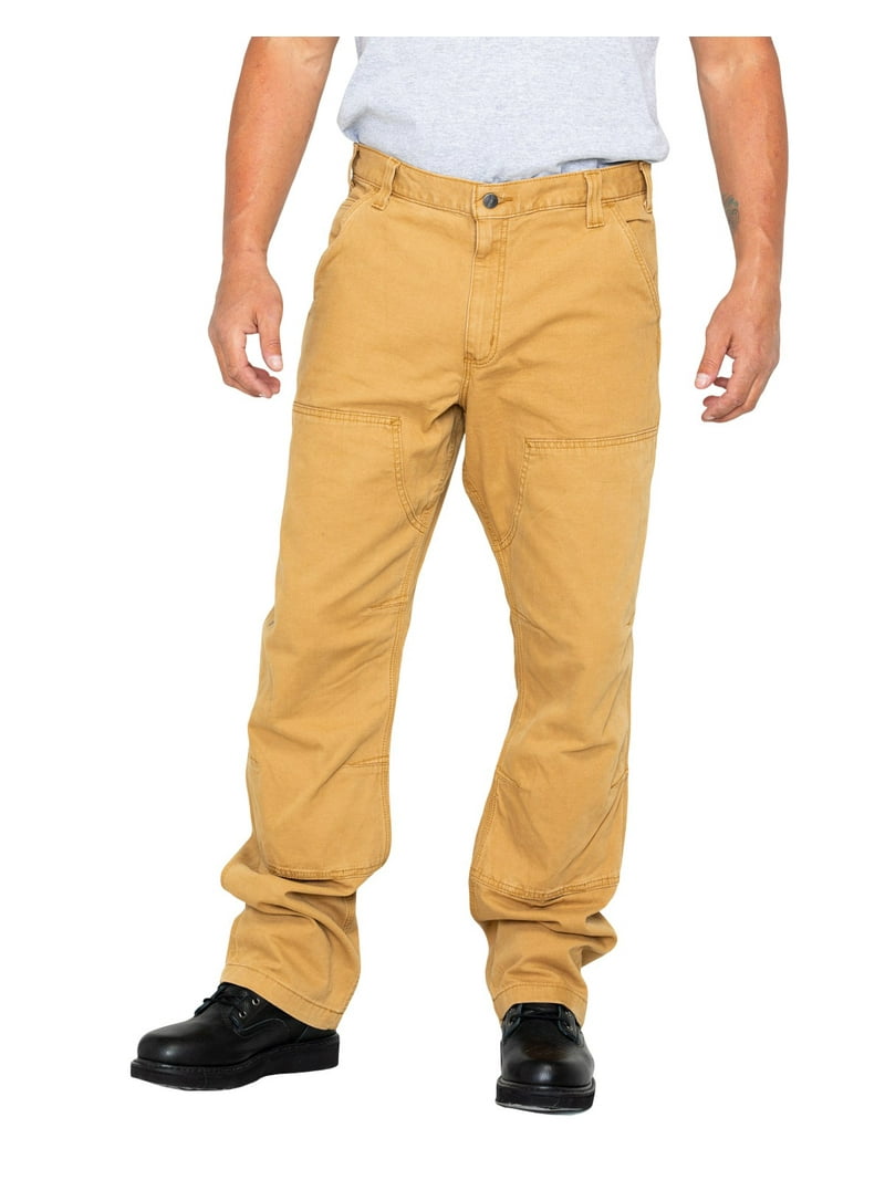 Carhartt ダブルニー イエロー USA製 カーハート ダブルニー ダックパンツ ブラウン 表記(34x30