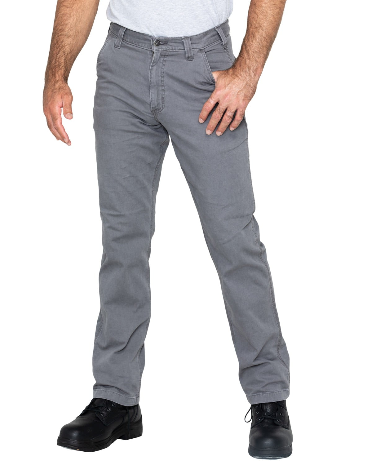 Carhartt Men's Rugged Flex Rigby Dungaree Stretch Work Pants Grey
