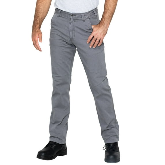 Carhartt Men's Rugged Flex Rigby Dungaree Stretch Work Pants Grey 42W x 32L