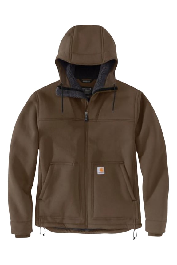 Men's Super Dux Sherpa-Lined Hooded Work Jacket Coffee X-Large  US