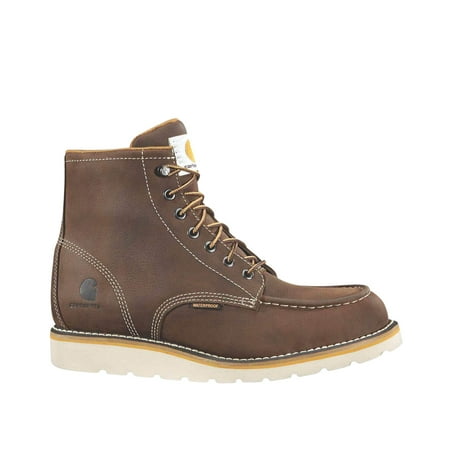 Carhartt Men's Waterproof Wedge Moc Work Boot Steel Toe Brown 8.5 EE US