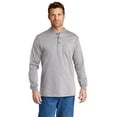 thumbnail image 1 of Carhartt Men's K128 Long Sleeve Henley Buttoned T-Shirt, 1 of 6