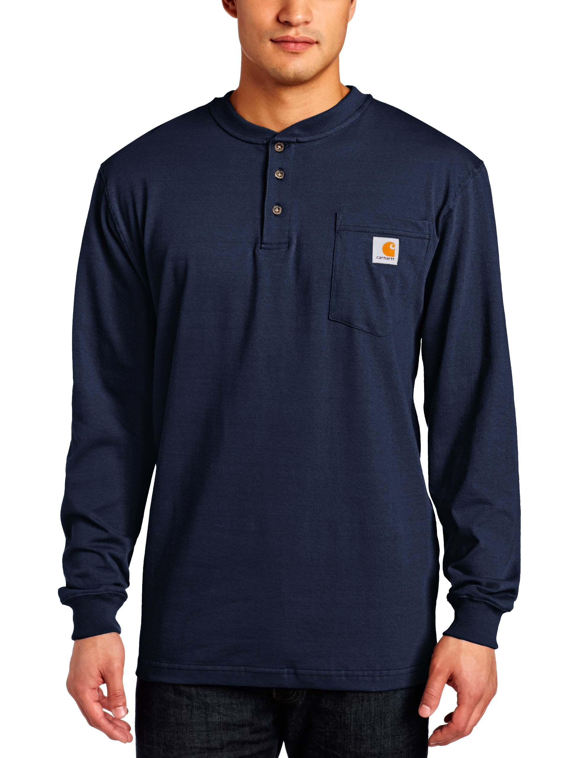 Carhartt Men's Workwear Pocket Henley Shirt (Regular and Big & Tall