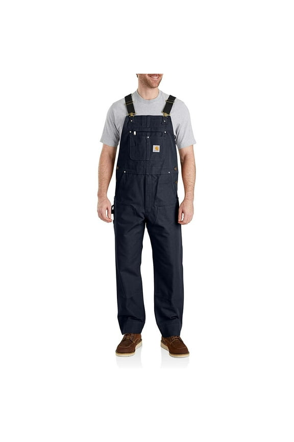Men'sRelaxed Fit Duck Bib Overall Navy,L32-W44 CA2