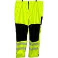 thumbnail image 1 of Carhartt Mens Hi-Vis Storm Defender Waterproof Pants 2XLTall (46X33)Yellow Black, 1 of 8