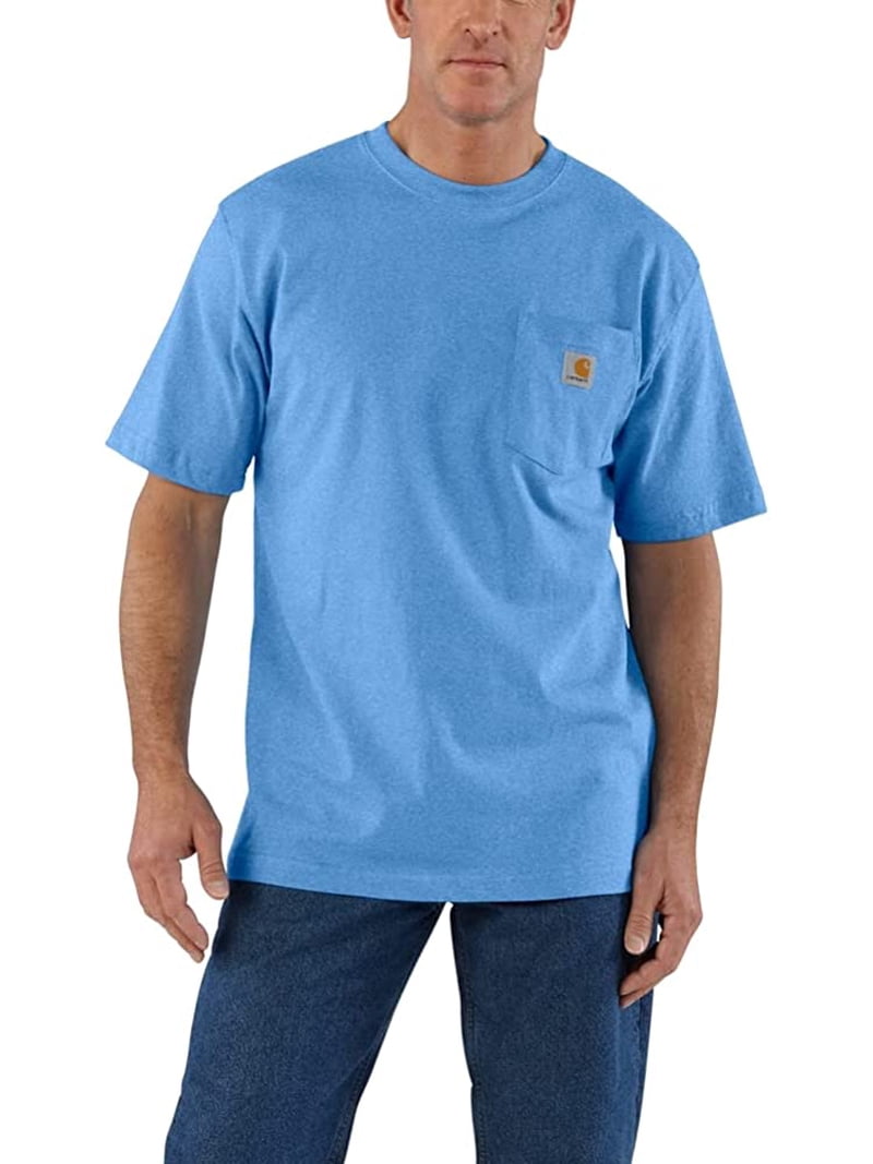 Carhartt Mens K87 Heavyweight Short-Sleeve Pocket T-Shirt H54-L