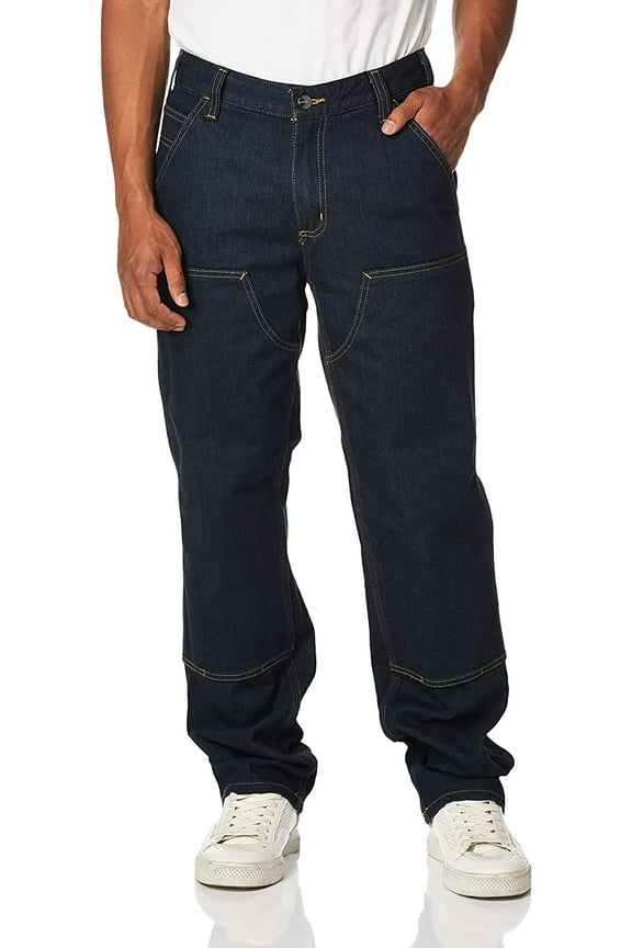 Mens Rugged Flex Relaxed Fit Double-front Jean Pants 491-32x34