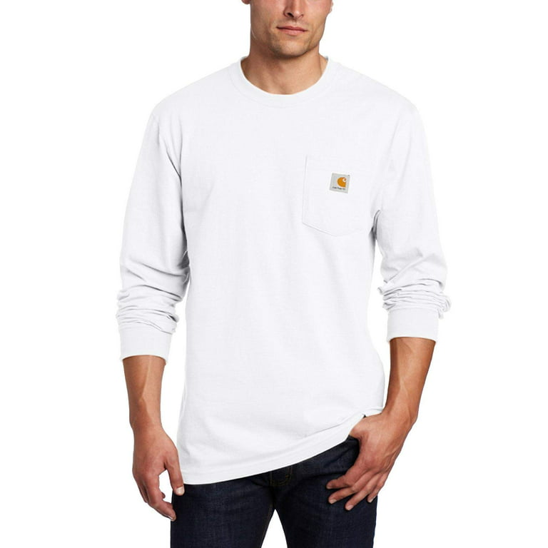 Carhartt Mens Workwear Midweight Jersey Pocket Long-Sleeve T-Shirt