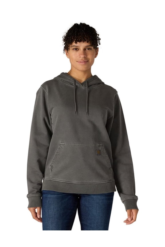 Midweight French Terry Long-Sleeve Hooded Sweatshirt - Shadow - 3X