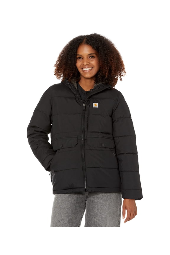 Montana Relaxed Fit Midweight Insulated Jacket (Womens, Black, SM, One Size)