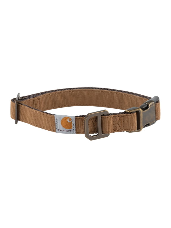 Nylon Duck Dog Collar Carhartt Brown/Dark Brown Large