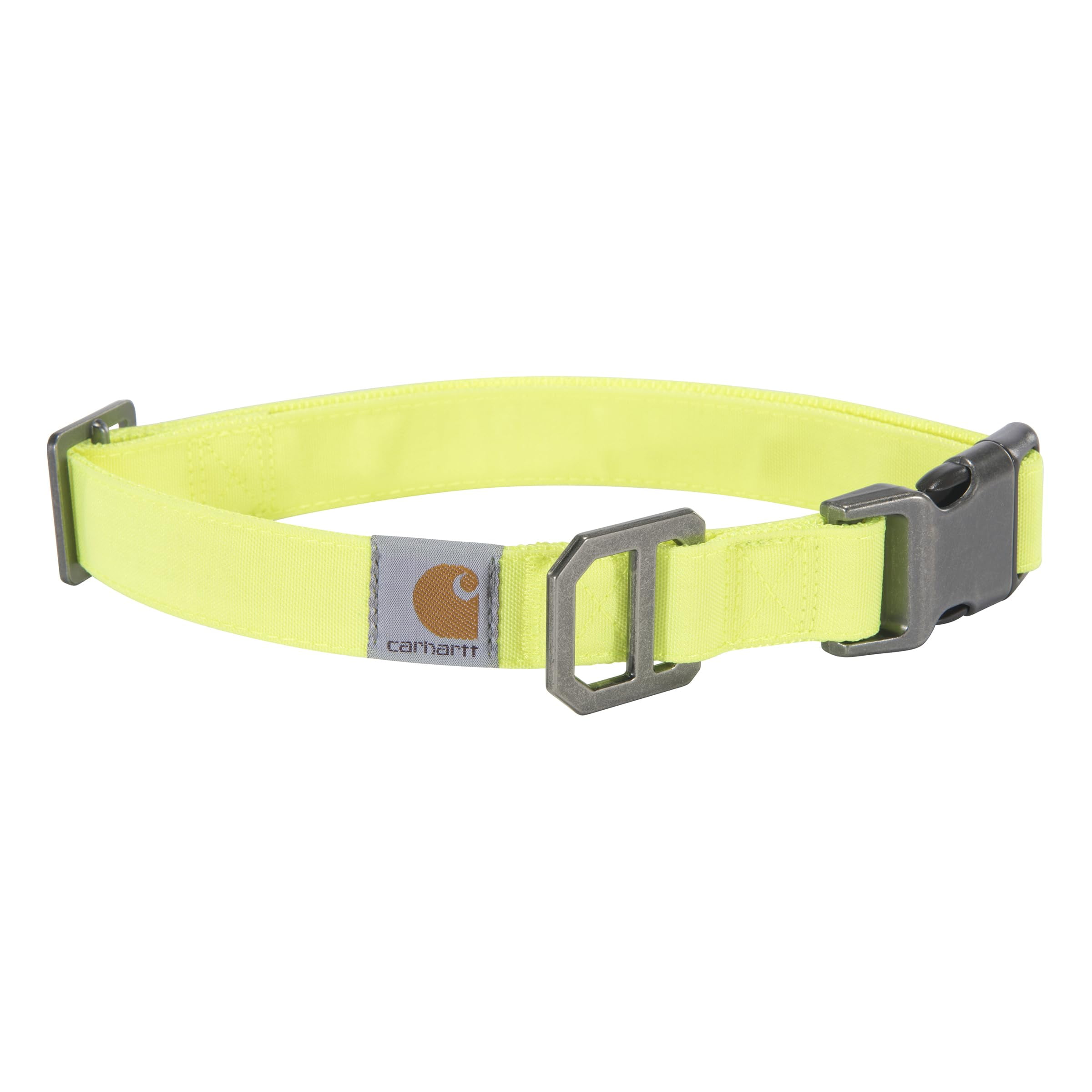 Carhartt Nylon Duck Dog Collar Fully Adjustable Durable 2 Ply Cordura Nylon Canvas Collars for Dogs Brite Lime Large Walmart