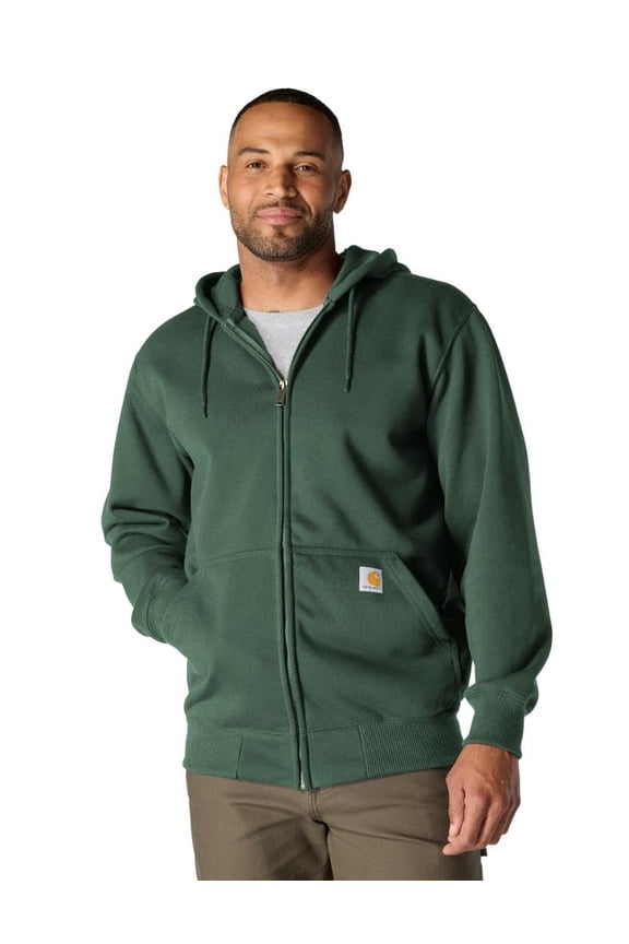 Rain Defender Loose-Fit Heavyweight Full-Zip Long-Sleeve Sweatshirt for Men - Forestry Green - XL