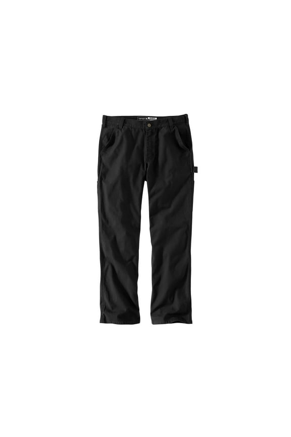 Rugged Flex Relaxed Fit Duck Utility Work Pants (Black,34,30,Medium)