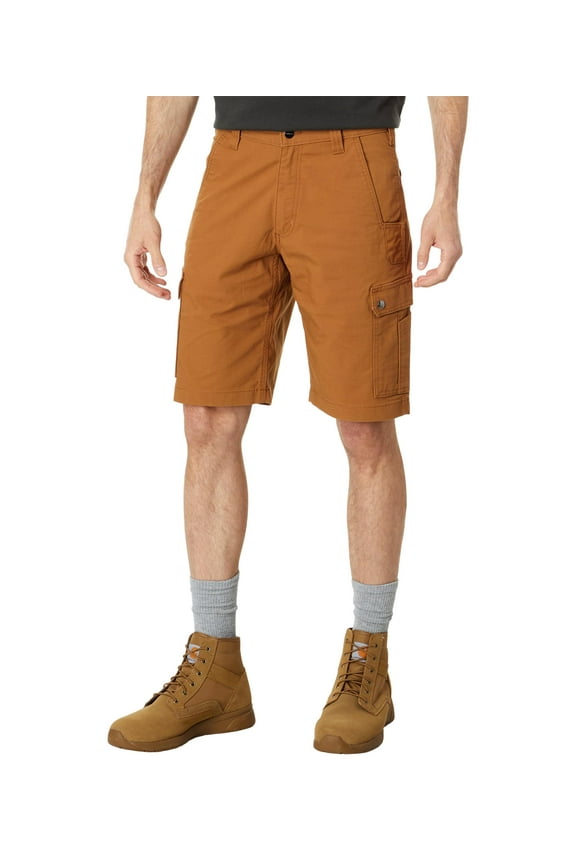 Rugged Flex Relaxed Fit Ripstop Cargo Work Shorts (Mens, Carhartt Brown, 33, One Size)