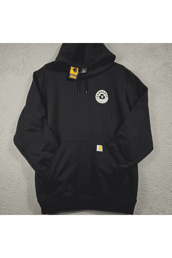 Shamrock Sweater Mens Small Black Hoodie Outdoor Sweatshirt