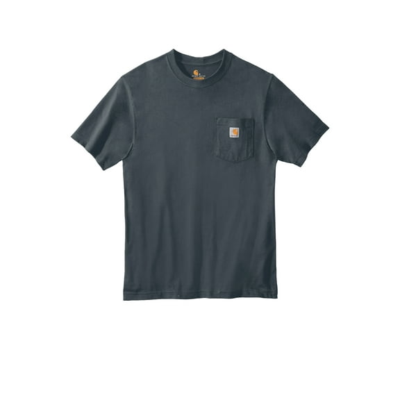 Carhartt Short Sleeve Round Neck Pocketed Loose Fit Plain Solid Cotton T-Shirt (Men's)