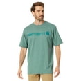 thumbnail image 1 of Carhartt Signature Logo S/FS T-Shirt (Mens, Sea Pine Heather, LG (Reg), One Size), 1 of 3