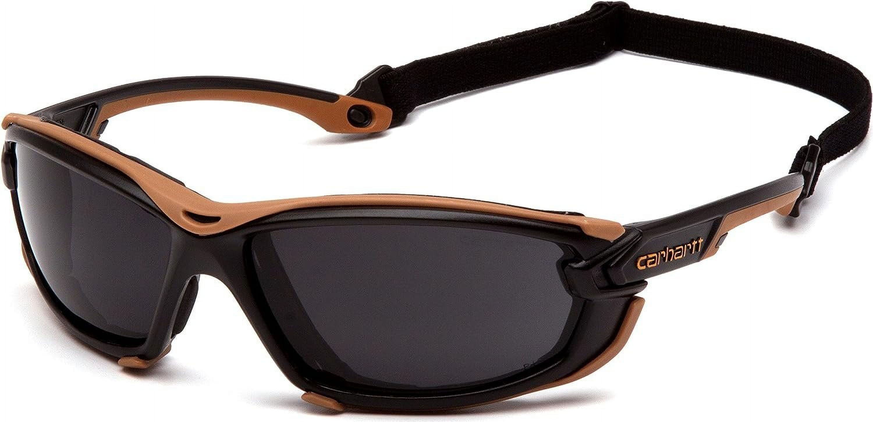 【送料無料/即納】  Toccoa Carhartt Safety H2MAX Gray Frame, Black/Tan Glasses, EyeProtection