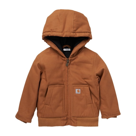 Carhartt Toddler-Boys' Insulated Active Hooded Jacket Brown 2T  US