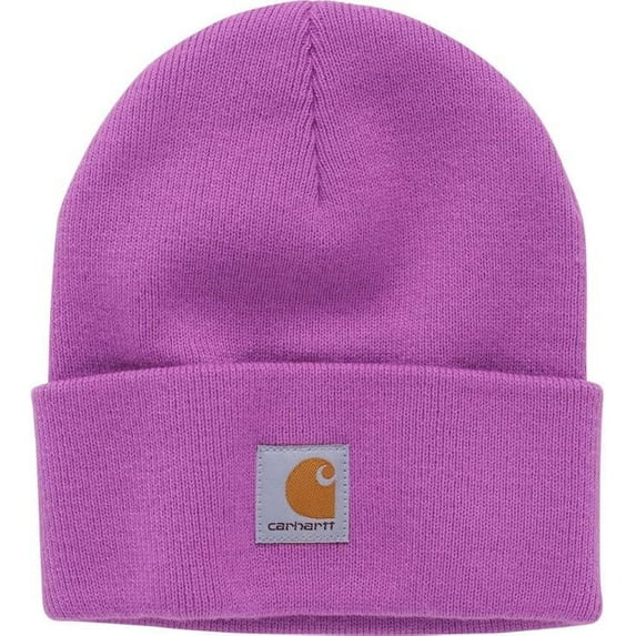 Carhartt Unisex Kids' Knit Beanie Watch Hat, Iris Orchid Purple