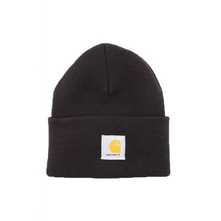Carhartt Unisex Watch Hat Black Cuffed Acrylic Beanie Warm Winter Hat Work Wear
