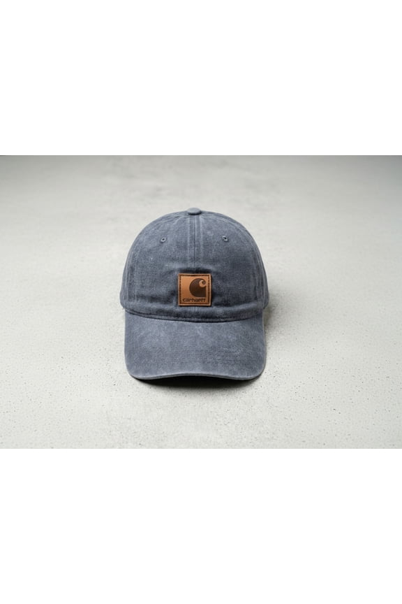 Washed Canvas Adjustable Cap - Slate Blue