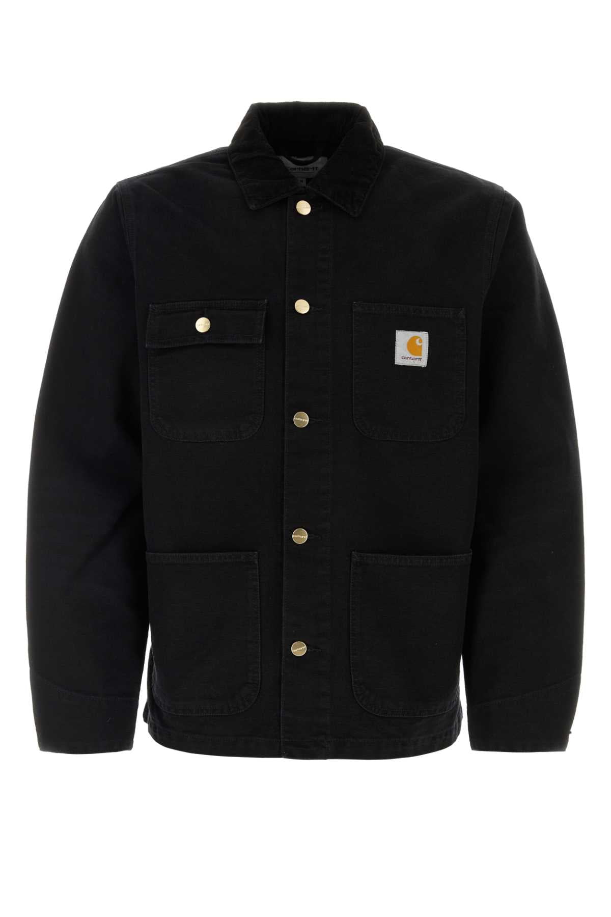 Carhartt Wip Man Black Cotton Michigan Coat Chile | Ubuy