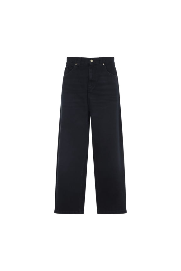 Wip Relaxed Fit Black Trousers With Classic Five-Pocket Design (Men's)