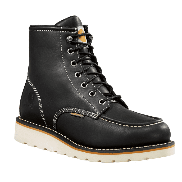 CarharFw6021 W 7.5 Waterproof Wedge Work Boots for Ladies Black 7.5M Walmart