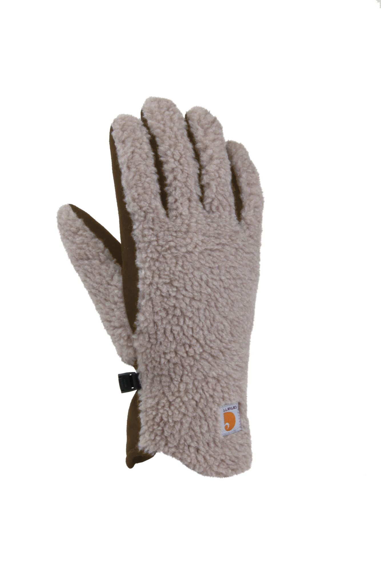 Carhartt Women's Insulated Sherpa Gloves (Desert Sand, L)