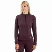 Carhartt Womens Midweight Synthetic Wool Blend Quarter Zip Base layer Sz XXL